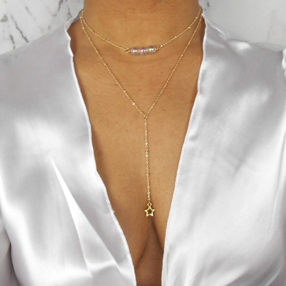 New Chloe Beaded Lariat Necklace - Picture 6 of 8